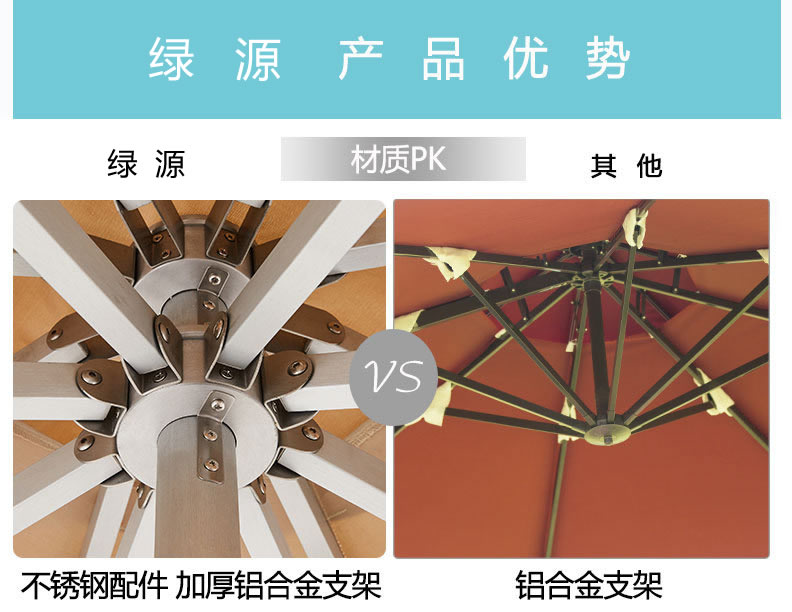 户外伞伞架结构图 户外伞伞架结构图